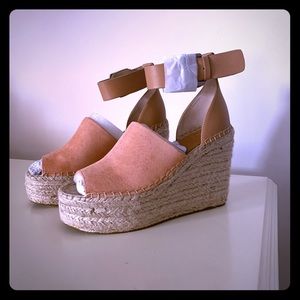 Mark Fisher Adalyn peep-toe espadrilles.